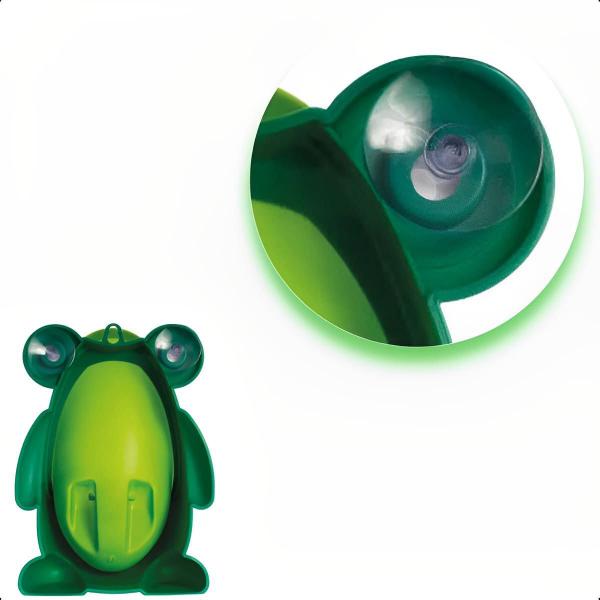 Imagem de Mictório Infantil Stand Up Leve Prático Resistente Com Recipiente Removível Sapo Verde KaBaby - 22004G