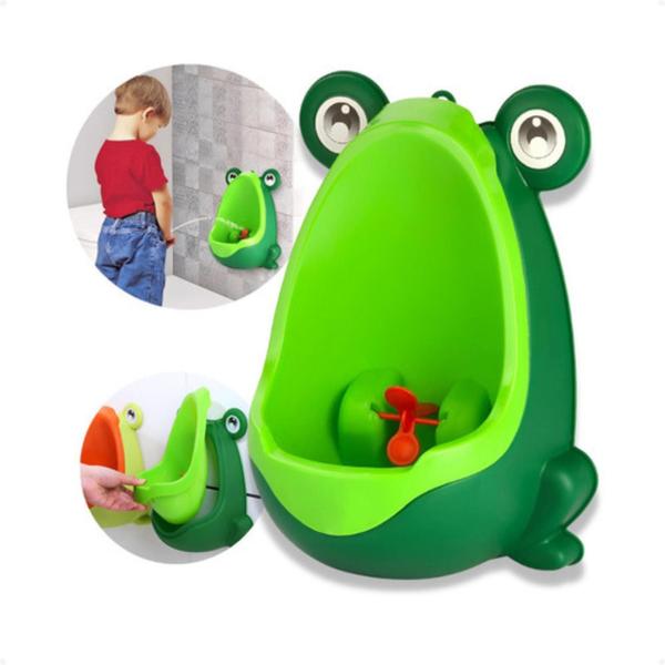 Mictório Pinico Troninho Infantil Menino Bebe Sapinho Sapo Verde - Magazine RM