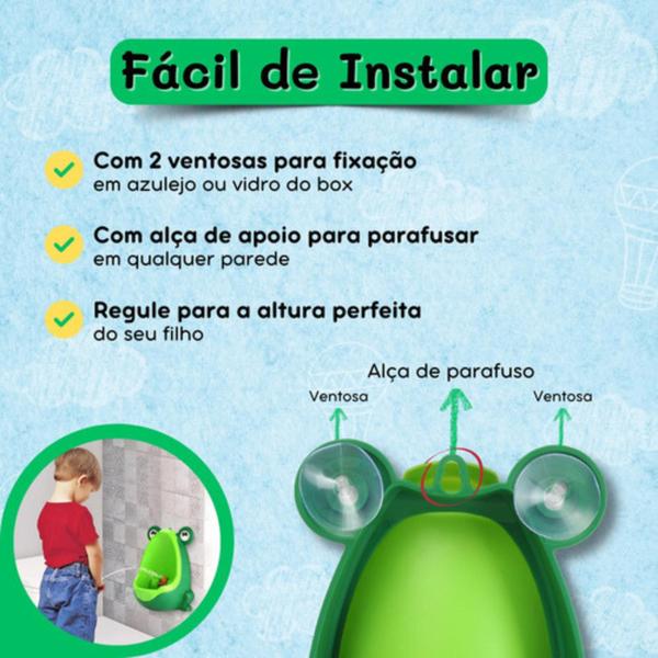 Imagem de Mictório Pinico Troninho Infantil Menino Bebe Sapinho Sapo Verde