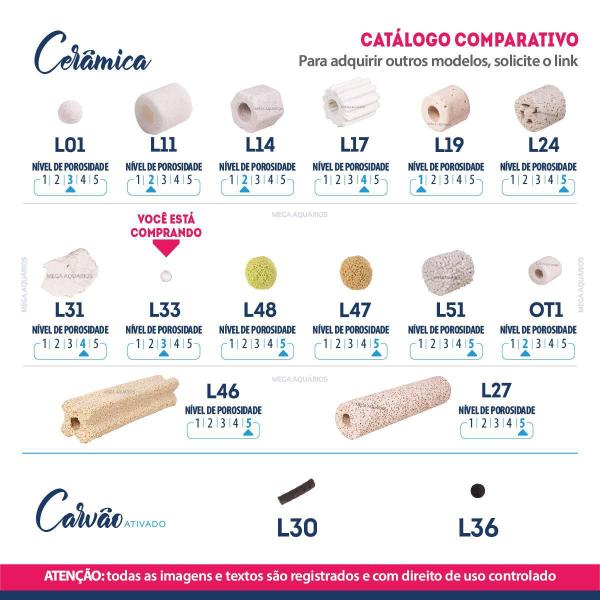 Imagem de Mídia Biológica Microesferas Cerâmica Porosa Aquário 500Gl33