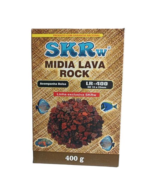 Imagem de Mídia Biológica Natural Skrw Lava Rock 400g C/ Bolsa