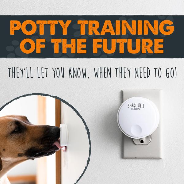 Imagem de Mighty Paw Smart Bell 2.0, Dog Potty Communication Doorbell, Super-Light Press Button Doorbell (2 Ativadores, Branco)