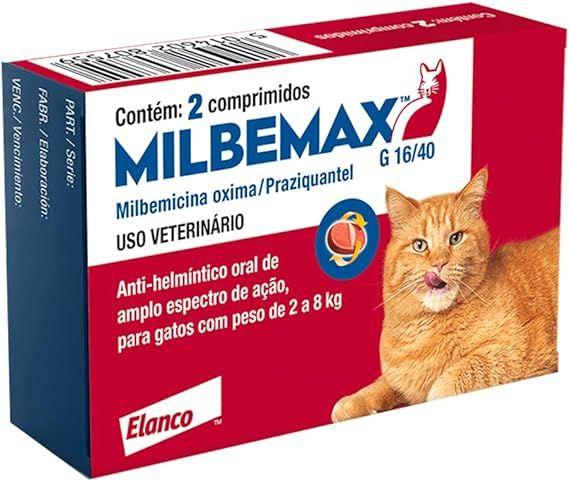 Imagem de Milbemax elanco para gatos de 2 a 8 kg 2 cps