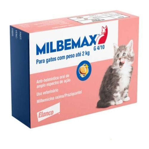 Imagem de Milbemax Gatos Filhotes Até 2 Kg - 2 Comp Elanco