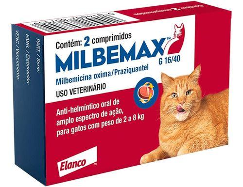 Imagem de Milbemax Para Gatos De 2 A 8 Kg - 2 Comprimidos Vermifugo