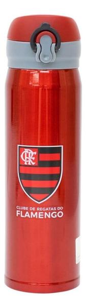 Imagem de Mileno Garrafa Térmica Flamengo Inox Pressão 450 Ml