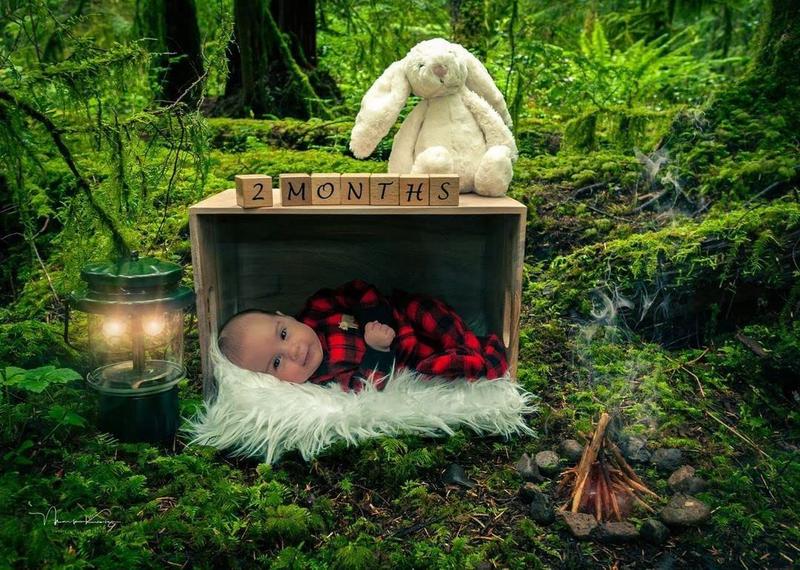 Imagem de Milestone Blocks Jemi Designs Baby Photography Props Wood