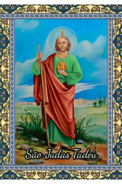 Milheiro Santinhos São Judas Tadeu (oração no verso) - 7x10 cm - Santinhos do Brasil Imagem de Milheiro Santinhos São Judas Tadeu (oração no verso) - 7x10 cm