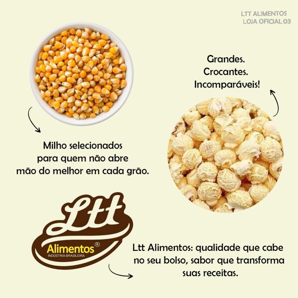 Imagem de Milho de Pipoca Mushroom Diferenciado Ltt Alimentos 3kg Receitas