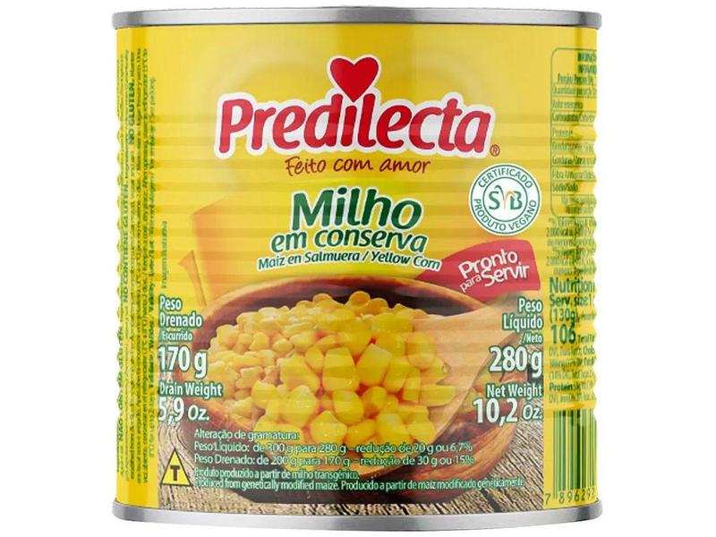 Milho em Conserva Predilecta - 170g Imagem de Milho em Conserva Predilecta - 170g