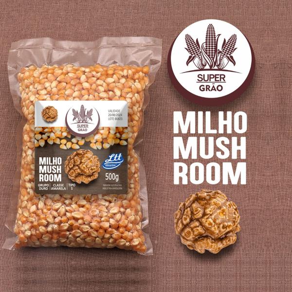 Milho Para Pipoca Mushroom Super Grão Gourmet 500g Ltt Alimentos Imagem de Milho Para Pipoca Mushroom Super Grão Gourmet 500g Ltt Alimentos