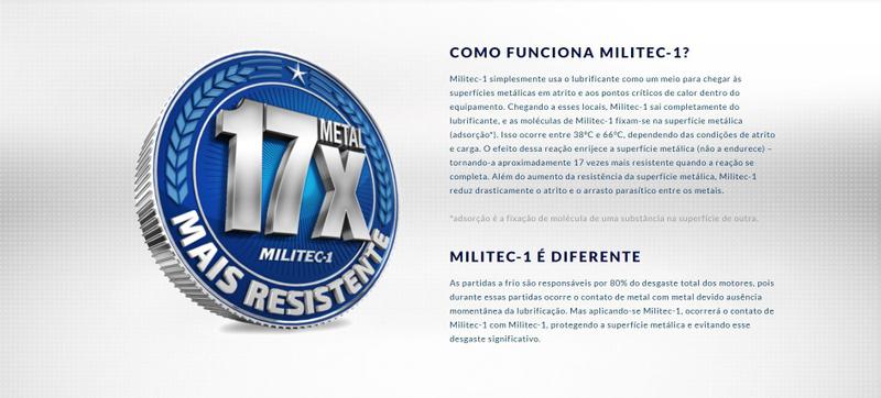 Imagem de Militec 1 Condicionador Sintético de Metais 200ml Original redutor de atrito Carros Vans Caminhoes Motor Cambio diferencial caixa direção hidraulica