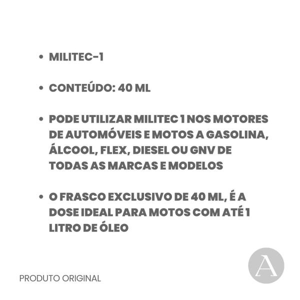 Imagem de Militec - 1 Original - 40 Ml Com Nota Fiscal E Etiqueta