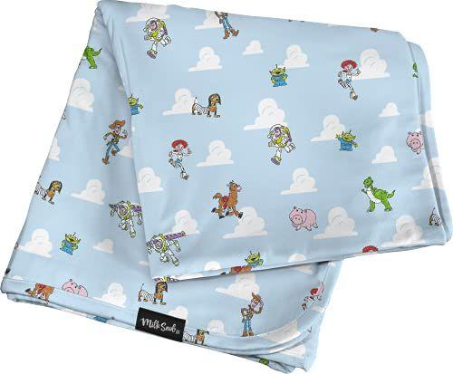 Imagem de Milk Snob Disney Pixar Toy Story Baby Blanket - Super Macio, Ponderado, Dual Layer - Newborn Swaddle, Security Blanket, Nursery Room Toddler Bed Essentials, Premium Rayon Blend, 35x35