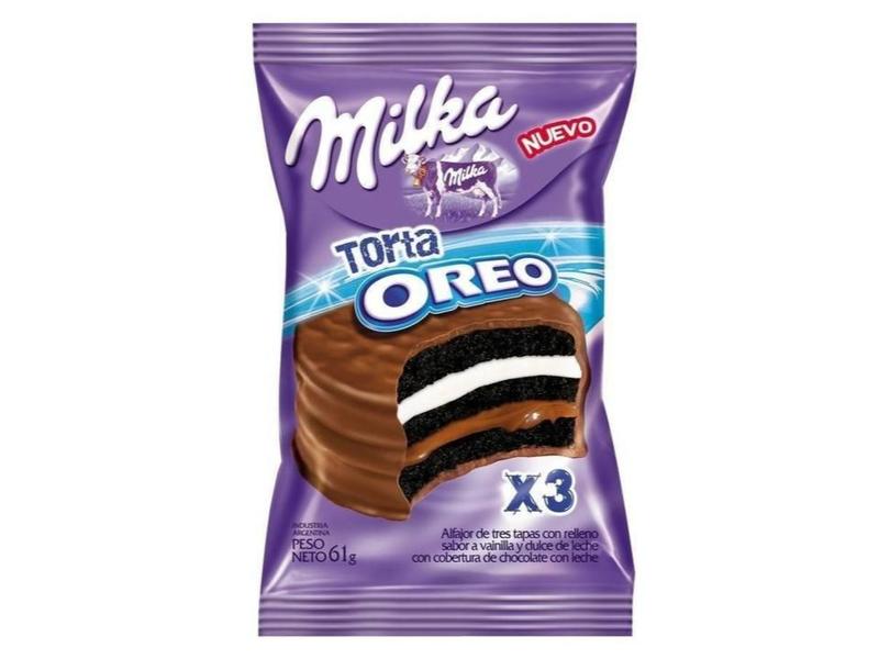 Imagem de Milka Alfajor Oreo Doce de Leite e Baunilha - Importado