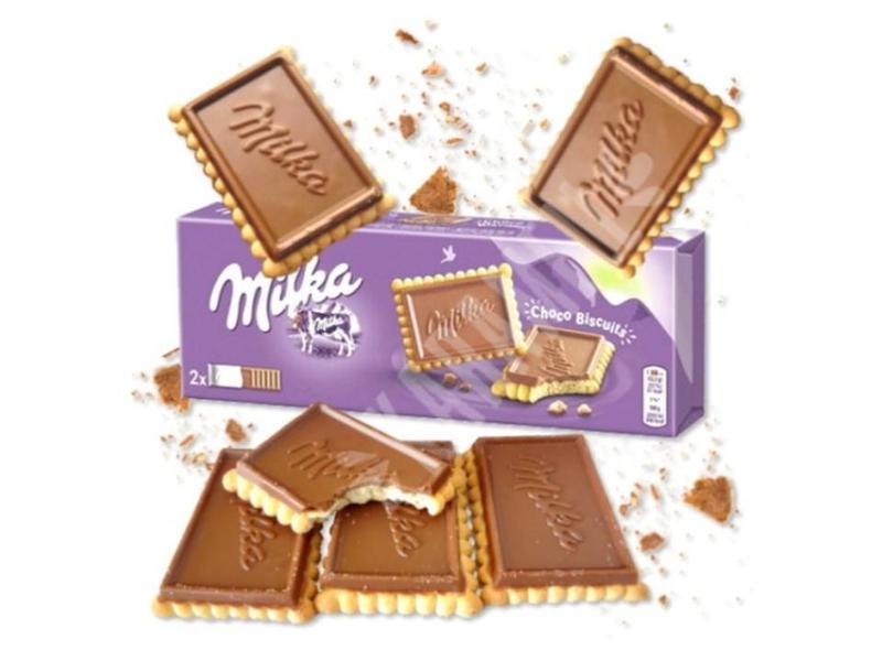 Imagem de Milka Choco Biscuits Alpine Milk Importado150g - 3 Unid