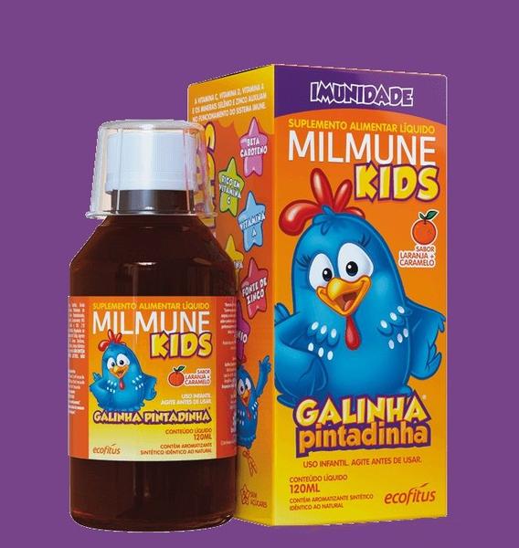 Imagem de Milmune Kids Galinha Pintadinha Laranja 120ml - Ecofitus