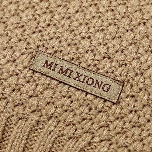 Imagem de mimixiong Baby Blanket Malha Cobertores para Meninos e Meninas Bege 40 x30 polegadas