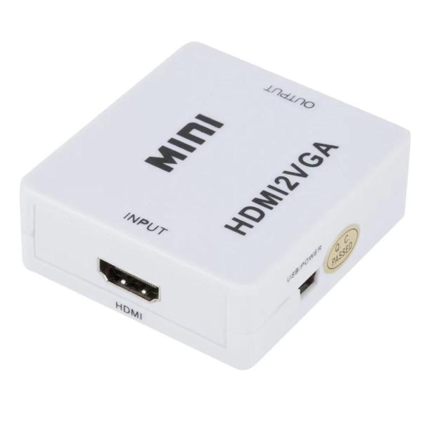 Imagem de Mine Conversor Adaptador HDMI Para VGA Transmite Audio E Video