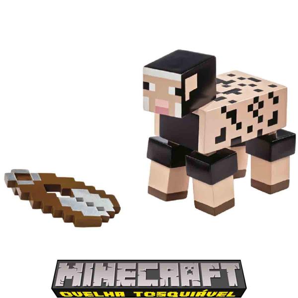 Imagem de Minecraft Boneco Ovelha Tosquiável com Acessórios - Mattel DNH10