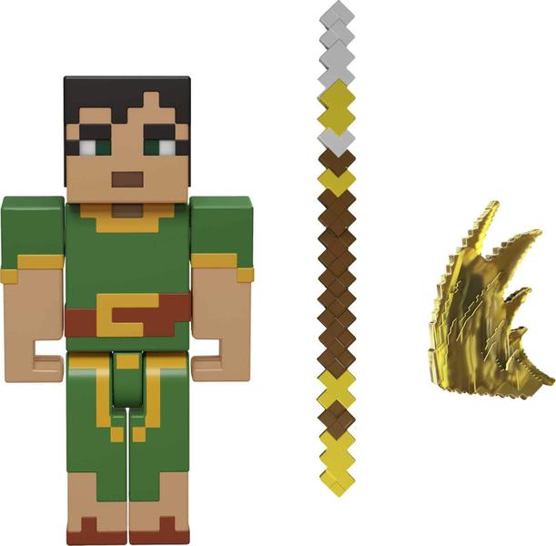 Imagem de Minecraft Dungeons 3.25-in Collectible Battle Figure and Accessories, Baseado em Videogame, Imaginative Story Play Gift for Boys and Girls Age 6 and Older