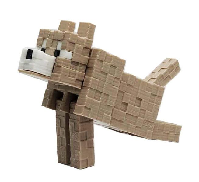 Imagem de Minecraft - Lobo - 7cm de Comprimento - Plástico