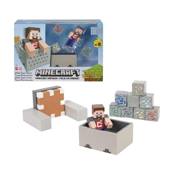 Imagem de Minecraft Playset Mayhem Com Lançador - Mattel