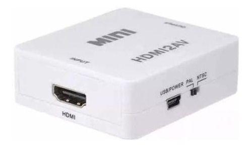 Imagem de Mini Adaptador Conversor De Hdmi Para Rca Video Composto Av