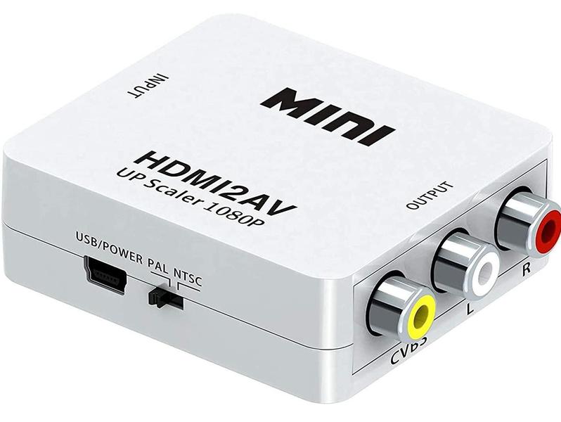 Imagem de Mini Adaptador Conversor De Hdmi Para Rca Video Composto Av