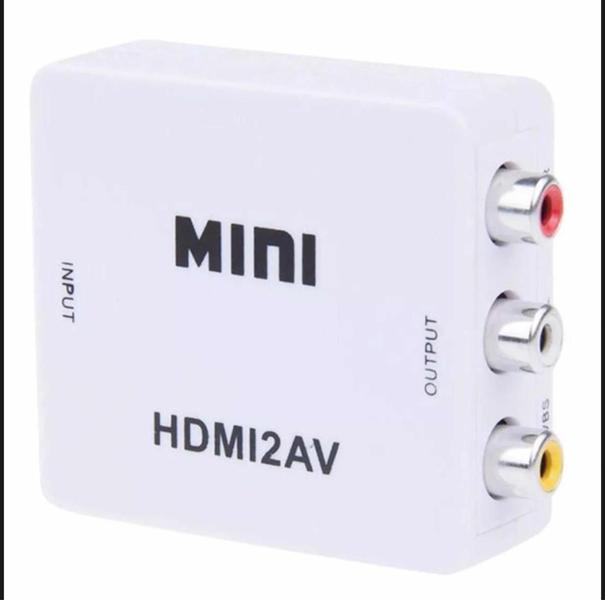 Imagem de Mini Adaptador Conversor De Hdmi Para Video 3Rca Av