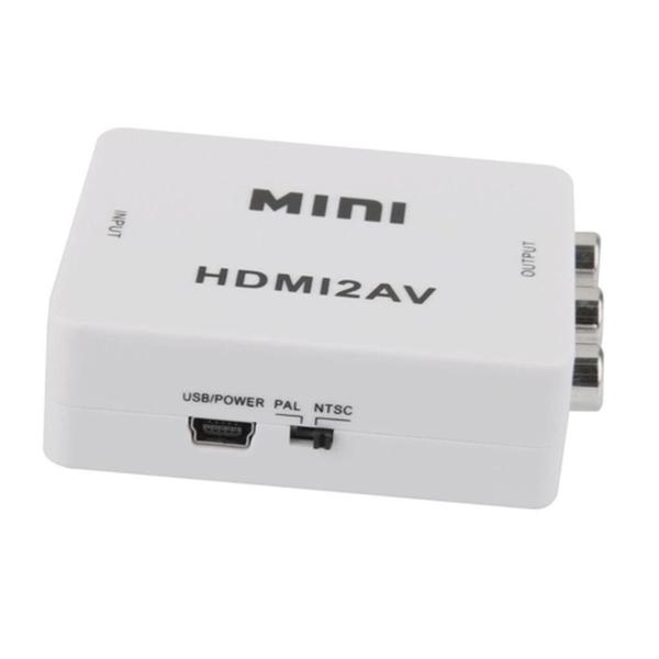 Imagem de Mini Adaptador Conversor De Hdmi Para Video 3rca Av