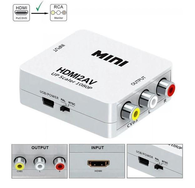 Imagem de Mini Adaptador Conversor Vga Para Hdmi