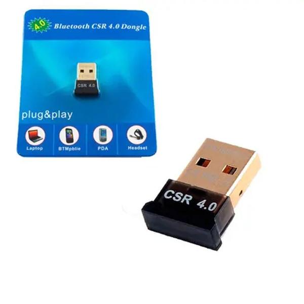 Imagem de Mini Adaptador Usb Bluetooth Csr 4.0 Conecta Fone, Controle