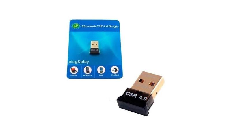 Imagem de Mini Adaptador Usb Bluetooth Csr 4.0 Conecta Fone,Controle