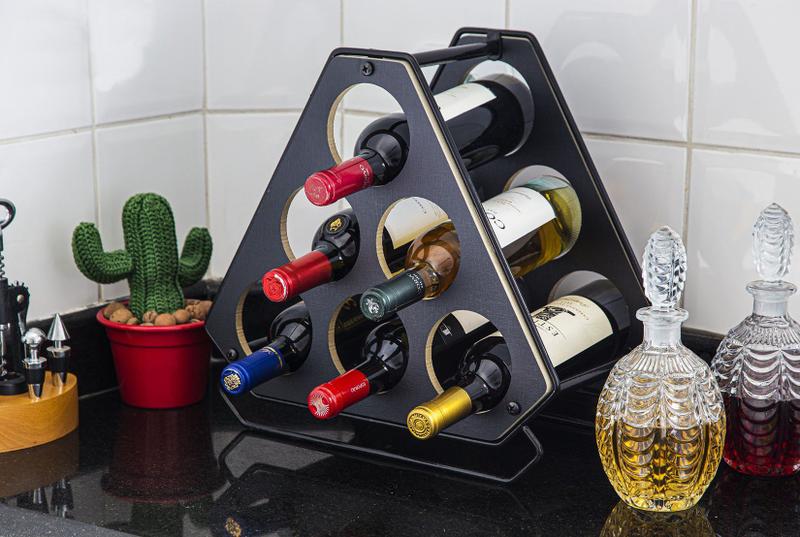 Mini Adega Porta Garrafas Rack Vinho Aço 50 meses garantia - METALTRU Imagem de Mini Adega Porta Garrafas Rack Vinho Aço 50 meses garantia