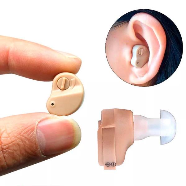 Imagem de Mini aparelho auditivo amplificador de som ouvido som
