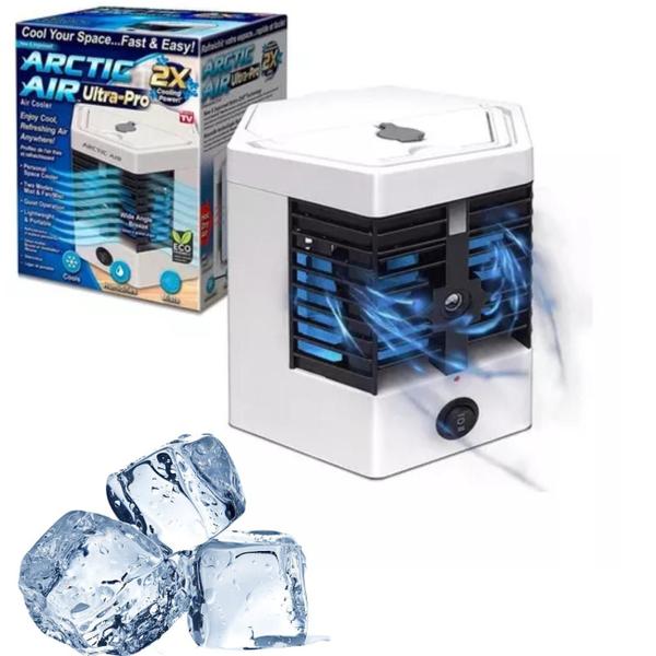 Imagem de Mini Ar Condiciona Portátil Climatizador Umidificador Ice