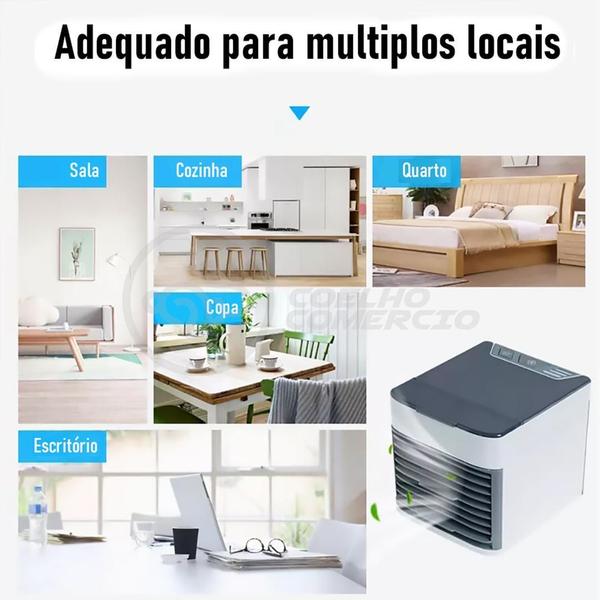 Imagem de Mini Ar Condicionado Climatizador Humidificador Portátil  3 Velocidades