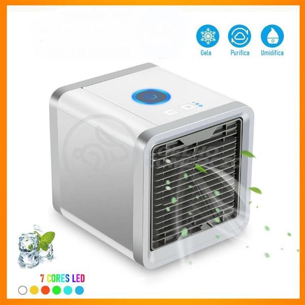 Imagem de Mini Ar Condicionado Climatizador Humidificador Portátil  3 Velocidades