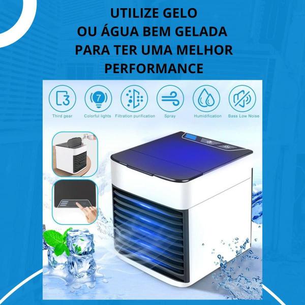 Mini Ar Condicionado Climatizador Umidificador Quarto Sala - Black Watch Imagem de Mini Ar Condicionado Climatizador Umidificador Quarto Sala