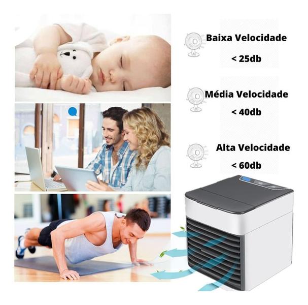 Mini Ar Condicionado Climatizador Umidificador Quarto Sala - Black Watch Imagem de Mini Ar Condicionado Climatizador Umidificador Quarto Sala