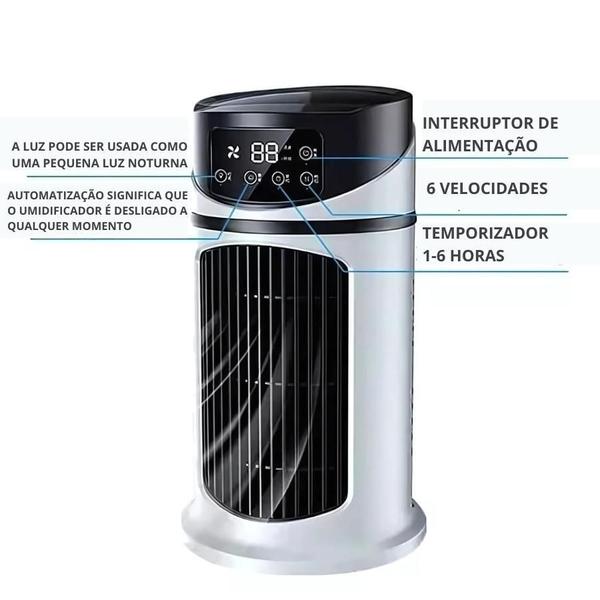 Imagem de Mini Ar Condicionado Móvel Multifuncional Ventilador E