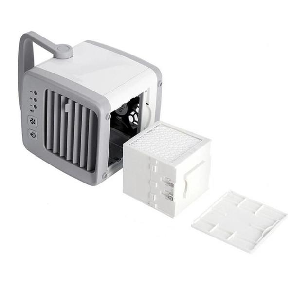 Imagem de Mini ar condicionado portatil 3 em 1 purificador de ar ventilador usb nano com alça bivolt