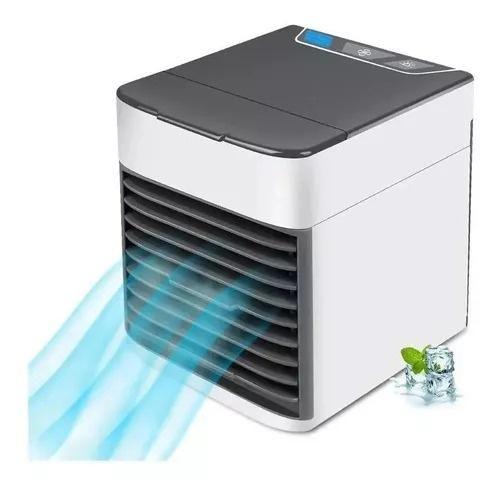 Imagem de Mini Ar Condicionado Portátil USB Umidificador Climatizador Cor Branco 110V/220V: O Refresco Portátil