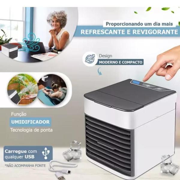 Imagem de Mini Ar Condicionado Umidificador Climatizador Portátil Q06