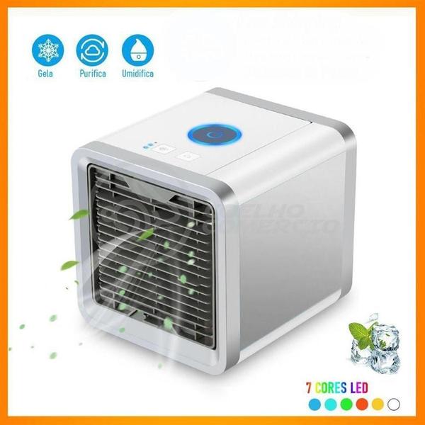 Imagem de Mini Ar Condicionado Umidificador Portátil Air Cooler 3 Vel