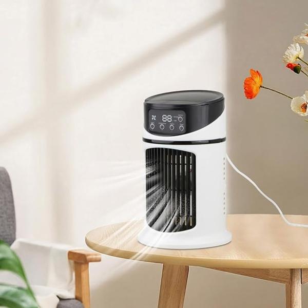 Imagem de Mini Ar Condicionador Refrigerador De Ar Ventilador Climatizador de Ambiente Sala Quarto Escritório Portatil Bivolt