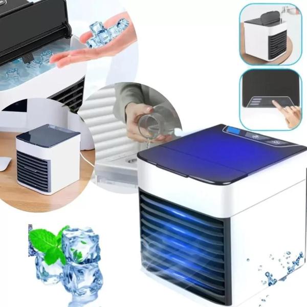 Mini Ar Portátil Com Refil P/Gelo Arctic Air - Wcan Imagem de Mini Ar Portátil Com Refil P/Gelo Arctic Air