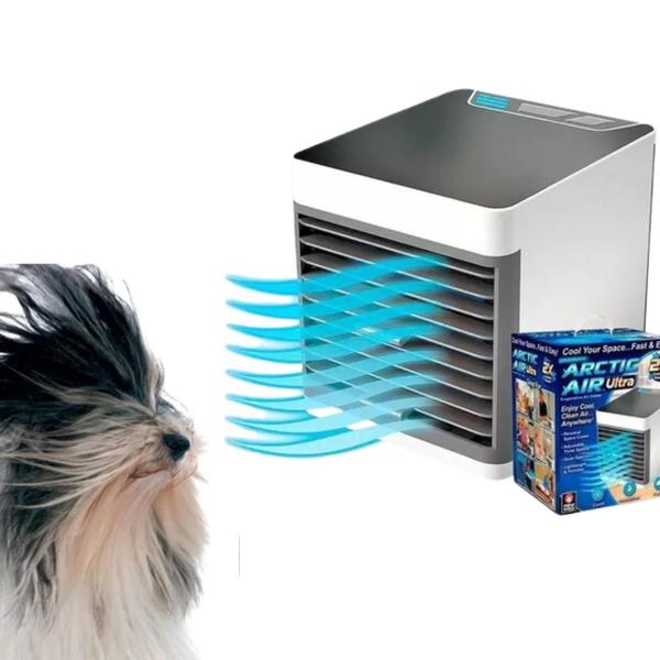 Mini Ar Portátil Com Refil P/Gelo Arctic Air - Wcan Imagem de Mini Ar Portátil Com Refil P/Gelo Arctic Air