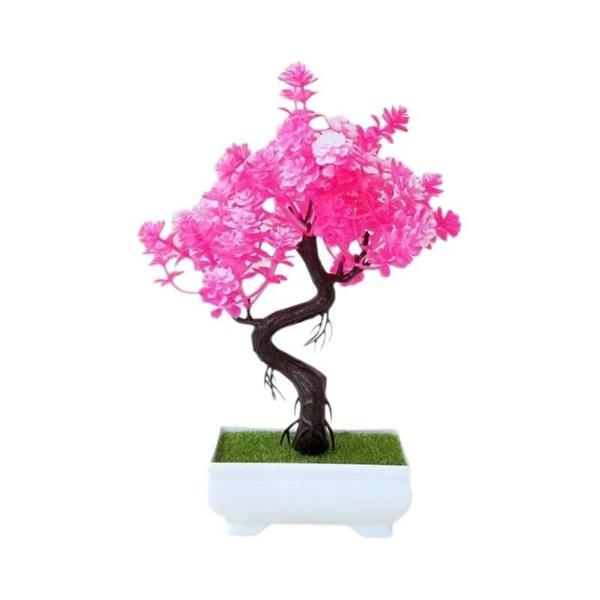 Imagem de Mini Árvore Bonsai Artificial em Vaso - Decoração para Casa